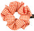 Maven Ruffle Scrunchie - orange & white gingham