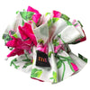 Maven Ruffle Scrunchie - pink & green floral