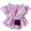 Maven Ruffle Scrunchie in baby pink gingham