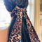 Maven Scrunchie Hair Tie, animal print, leopard print, brown