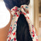 Maven Scrunchie Hair Tie, floral, red, blue, white