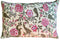 Handmade cushion cover - Pink & Sage Hand-blocked Print