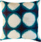 Handmade cushion - Blue and grey canvas