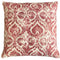 Handmade cushion cover - burgundy and white motif