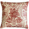 Handmade cushion cover - vintage burgundy and fawn motif design