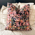 Handmade cushion - Multi-coloured Cotton Fur