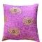 Handmade cushion cover - Purple & Pink  Hand-blocked Print