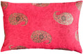 Handmade cushion cover - Pink & Orange Hand-blocked Print