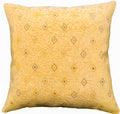 Handmade cushion - woven diamond tapestry in brown & cream