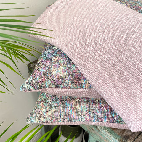 Handmade cushion - Iridescent pink