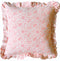 Handmade cushion - Pink Cotton Ruffles