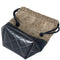 Le Sac washbag in grey and black quilted faux leather