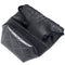 Le Sac washbag in black matt & quilted faux leather