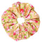 Oversized scrunchie, peach, floral