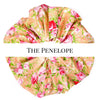 Oversized scrunchie, peach, floral