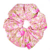 Oversized scrunchie, pink, floral