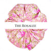 Oversized scrunchie, pink, floral