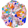 Oversized scrunchie, pink, floral