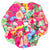 Oversized scrunchie, pink, floral