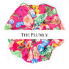 Oversized scrunchie, pink, floral