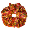 Oversized scrunchie, red, floral