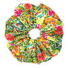 Oversized scrunchie, green, floral