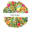 Oversized scrunchie, green, floral