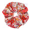 Oversized scrunchie, red, floral