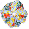 Oversized scrunchie, blue, floral