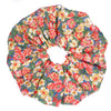 Oversized scrunchie, coral, floral