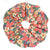 Oversized scrunchie, coral, floral