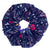 Oversized scrunchie, navy, floral