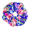 Oversized scrunchie, blue, floral