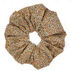 Oversized scrunchie, brown, floral