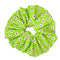Oversized scrunchie, green, floral