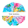 Oversized scrunchie, pink, floral