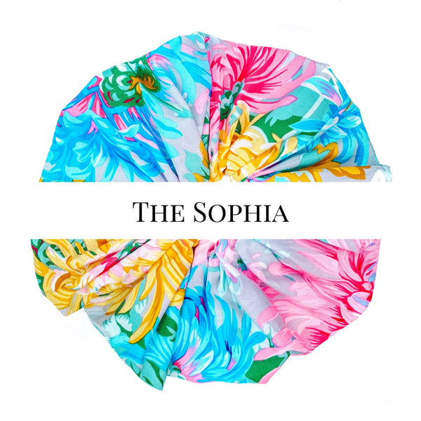 Oversized scrunchie, pink, floral