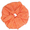 Oversized scrunchie, orange, floral, named for Olympian Ashleigh Nelson