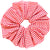 Oversized red and white gingham scrunchie