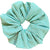 Oversized scrunchie, green and white gingham