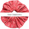 Oversized scrunchie, red floral