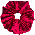 Red velvet oversized scrunchie