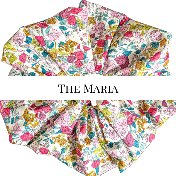 Liberty London tana lawn oversized floral scrunchie by MAVEN FARGO