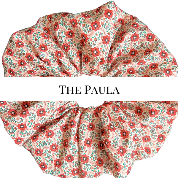 Liberty London tana lawn oversized floral scrunchie by MAVEN FARGO