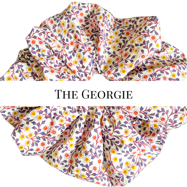 Liberty London tana lawn oversized floral scrunchie by MAVEN FARGO