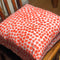 Handmade cushion - orange dots cushion - 
