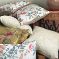Handmade cushion - raised floral vintage tapestry cushion - 