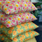 Handmade cushion covers- Pink & Sage hand-blocked print