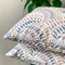 Embroidered stone-coloured linen handmade cushion covers