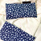 Cotton Weighted Eye Pillow / Yoga Eye Pillow, "Navy Star"